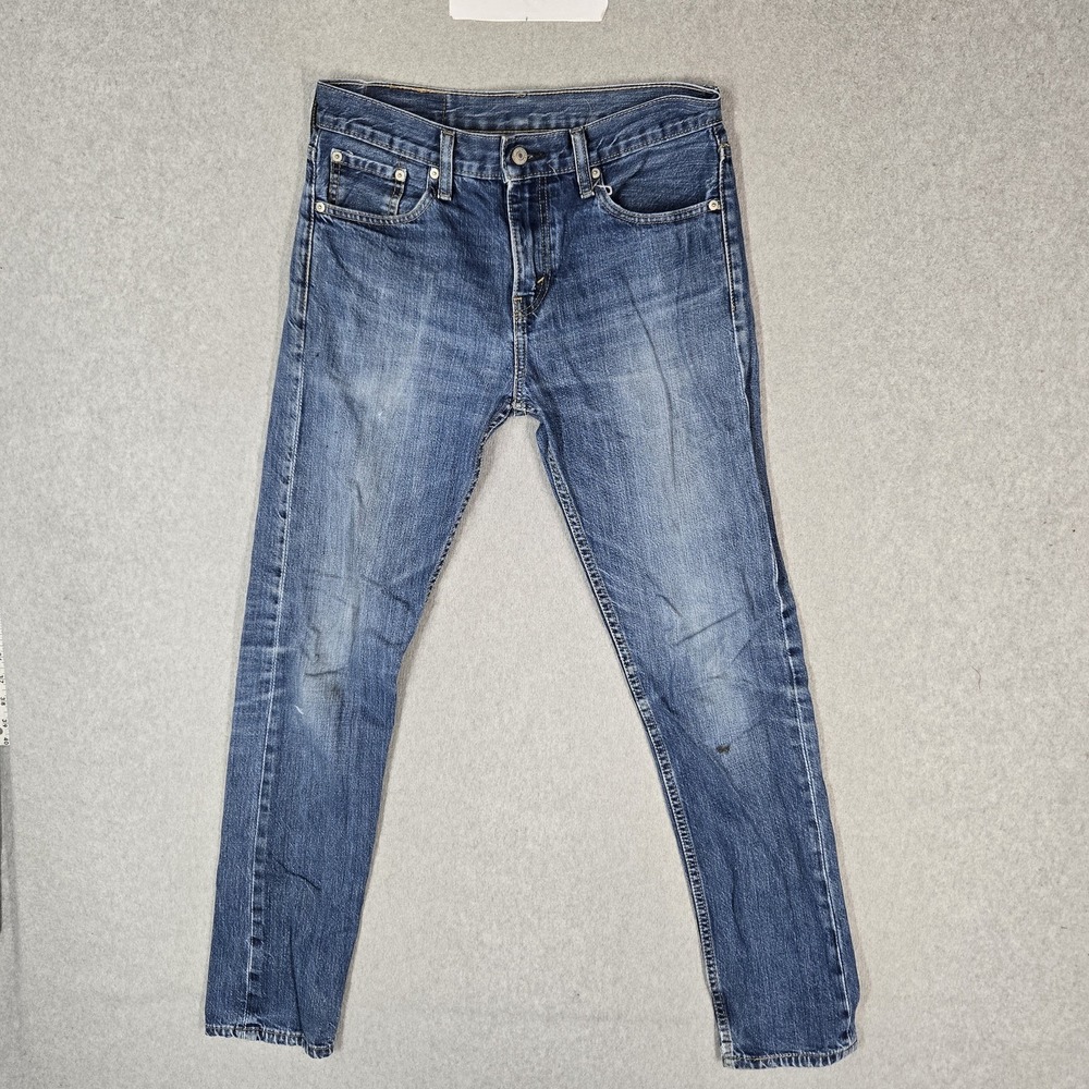 Levi's 508 Men Jeans 29X32 Blue Denim Regular Fit Straight Leg 30" Inseam
